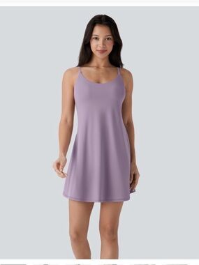 HALARA SoftlyZero™ Plush Molded Cups Low Support Dance Active Dress